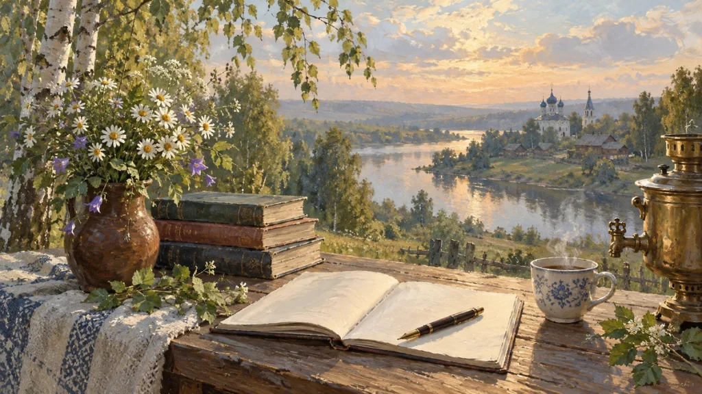 Painted illustration for Useful Russian Essay Phrases to Help Improve Your Writing